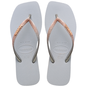 Havaianas sandaler - ice gray - slim squ-glitter 3498