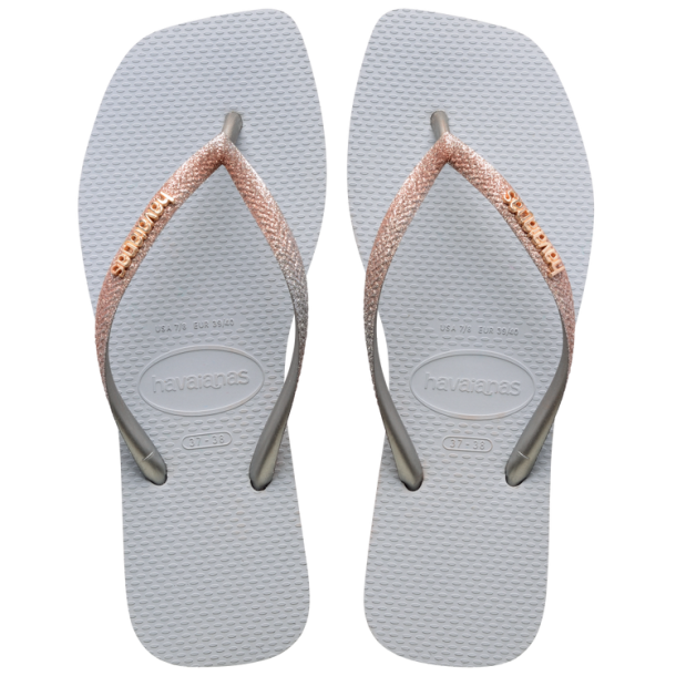 Havaianas sandaler - ice gray - slim squ-glitter 3498