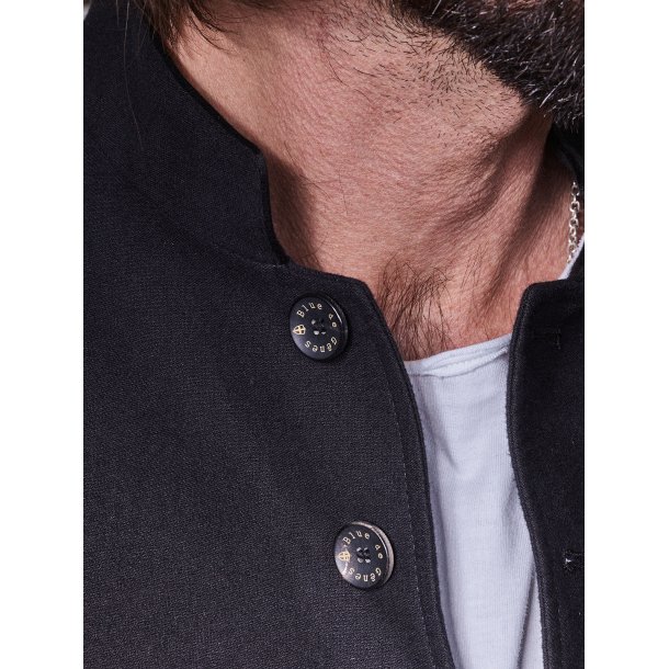 Blue de Gnes Casella officers blazer - Black