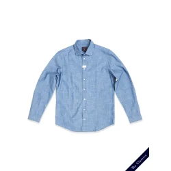 Blue de Gnes Miguel Chambray Shirt - Lt Denim Blue 