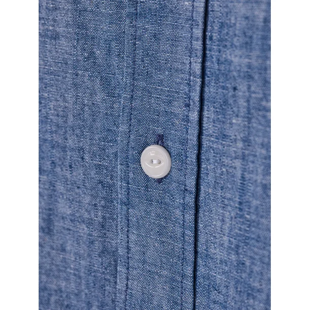 Blue de Gnes Miguel Chambray Shirt - Lt Denim Blue 