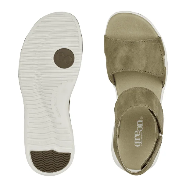 Green Comfort Leaf Lucy sandal - olive 422004Q30