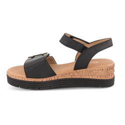 Gabor sandal med kileh�l - sort 8270057