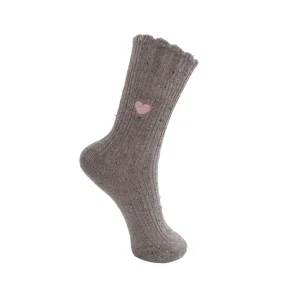 Black Colour BCCalisa heart sock - gr