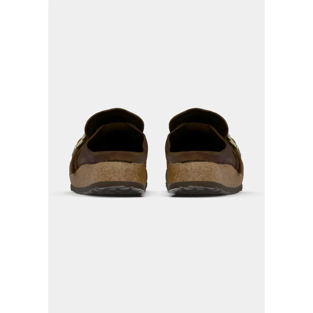 Birkenstock Buckley braided suede - brun (smal model) 
