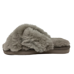 Woolies hjemmesko - stone 1025 cross luxe