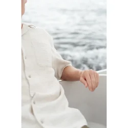 LAKOR Coastline short sleeve shirt - offwhite