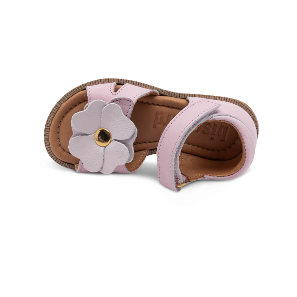 Bisgaard sandal m. blomst 70274.125 - lyserd