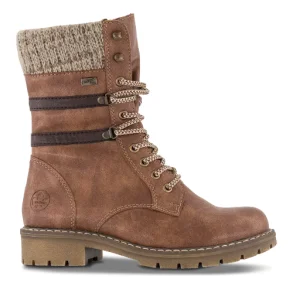 Rieker sn�rest�vle med foer - brun Y9107-24