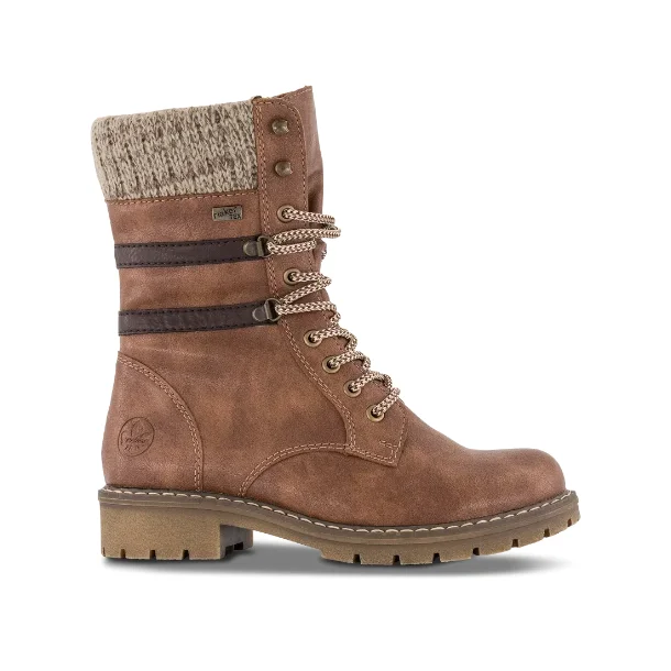Rieker sn�rest�vle med foer - brun Y9107-24