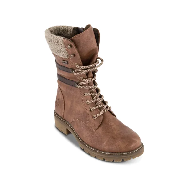 Rieker sn�rest�vle med foer - brun Y9107-24