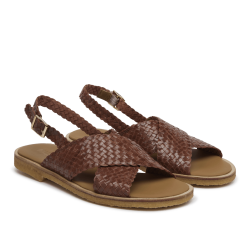 Angulus flettet sandal - brun 5637-105