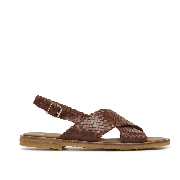 Angulus flettet sandal - brun 5637-105