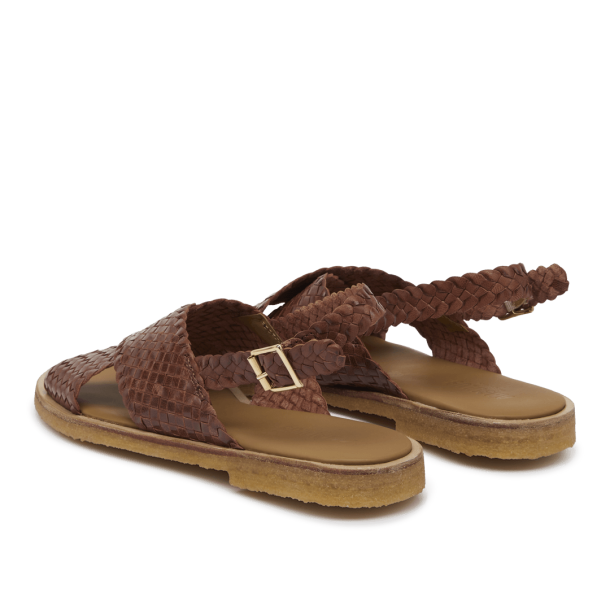 Angulus flettet sandal - brun 5637-105
