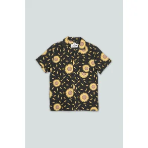Lakor Sunflower short sleeve shirt - Moonless night