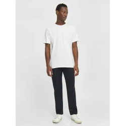 Knowledge Cotton Basic tee -  hvid 1010113