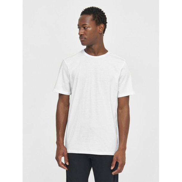 Knowledge Cotton Basic tee -  hvid 1010113
