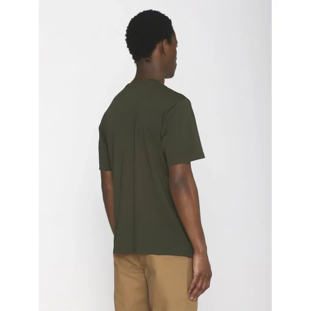 Knowledge Cotton Basic tee -  gr�n mel. 1010113