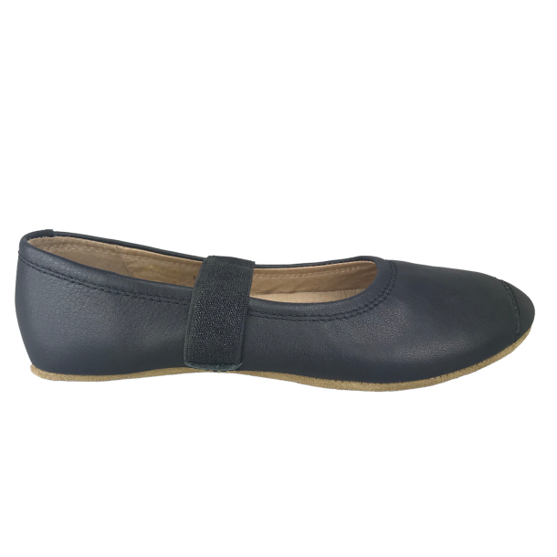 Bisgaard ballerina m. elastik - sort 12313999