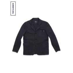 Blue de Gnes Gabbiano Dobby Blazer - navy