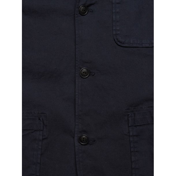 Blue de Gnes Gabbiano Dobby Blazer - navy