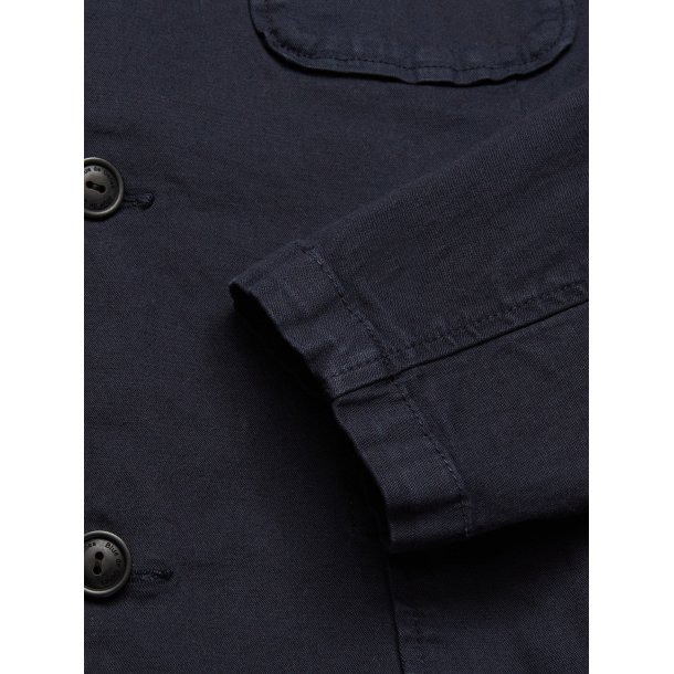Blue de Gnes Gabbiano Dobby Blazer - navy