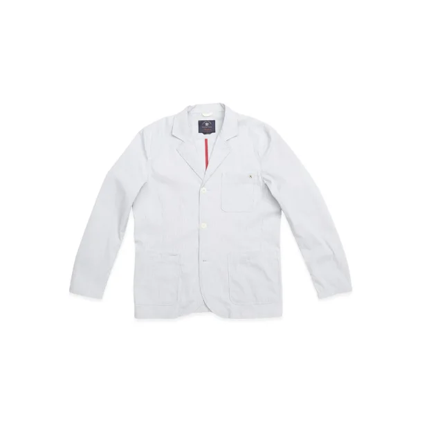 Blue de Gnes Gabbiano Riga Blazer - Blue stripe