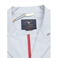 Blue de Gnes Gabbiano Riga Blazer - Blue stripe