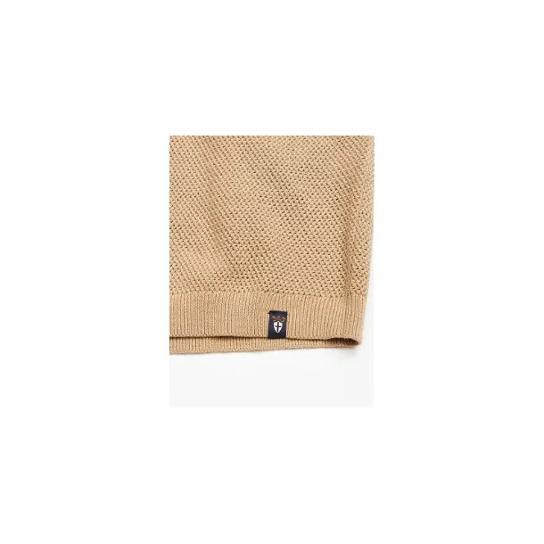 Blue de Gnes Filo Knit Polo -Khaki