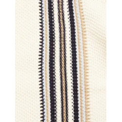 Blue de Gnes Cappa Stribe Cardigan - whitecap 