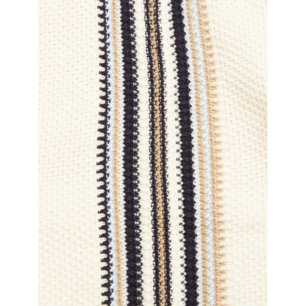 Blue de Gnes Cappa Stribe Cardigan - whitecap 