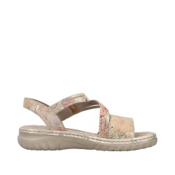 Rieker sandal - beige/multi 60464-90