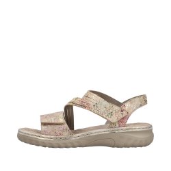 Rieker sandal - beige/multi 60464-90