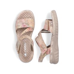Rieker sandal - beige/multi 60464-90