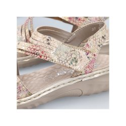 Rieker sandal - beige/multi 60464-90