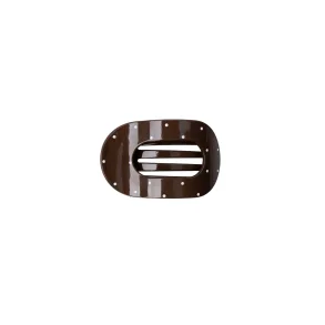Black colour BCMilla glossy hair claw - espresso