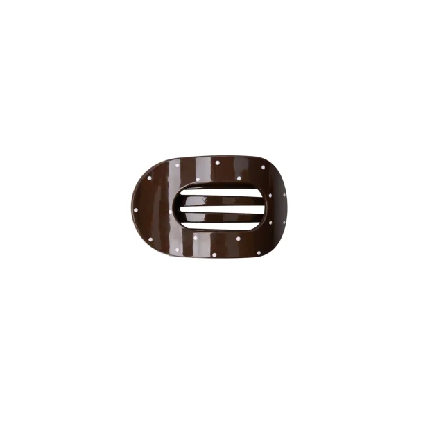 Black colour BCMilla glossy hair claw - espresso
