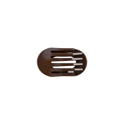 Black colour BCMilla glossy hair claw - espresso