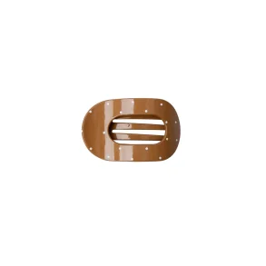 Black colour BCMilla glossy hair claw - nougat
