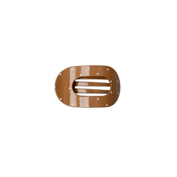 Black colour BCMilla glossy hair claw - nougat