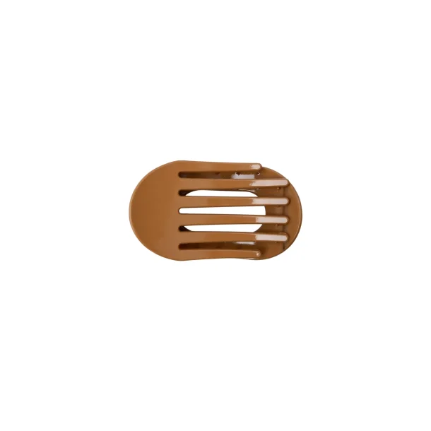 Black colour BCMilla glossy hair claw - nougat