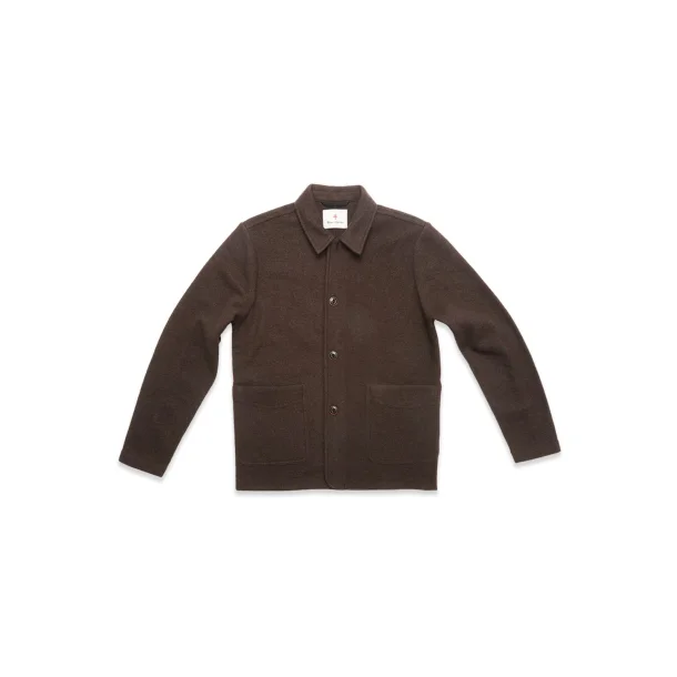 Blue de Gnes Kojima wool jacket - chocolate 
