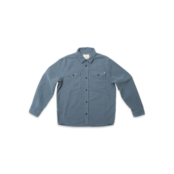 Blue de Gnes Nagano overshirt - dark slate 