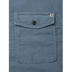 Blue de Gnes Nagano overshirt - dark slate 