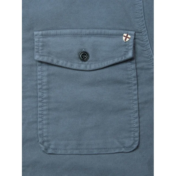 Blue de Gnes Nagano overshirt - dark slate 