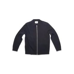 Blue de Gnes Nuvali polo cardigan - navy 