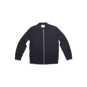 Blue de Gnes Nuvali polo cardigan - navy 