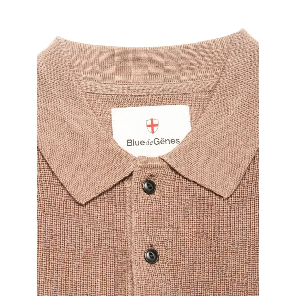 Blue de Gnes Porto polo knit - Funghi 