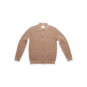 Blue de Gnes Gifu knit cardigan - chocolate 