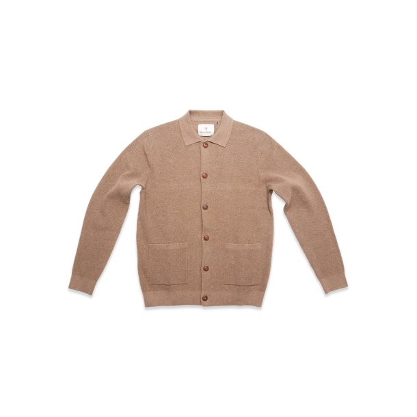 Blue de Gnes Gifu knit cardigan - chocolate 